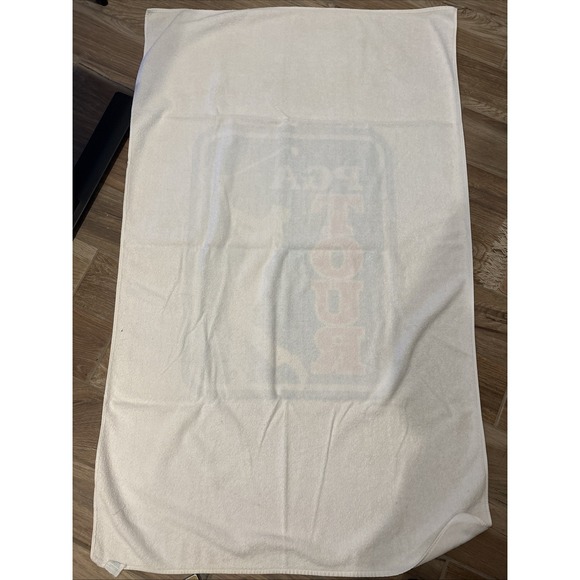 PGA Tour Vintage White Beach Bath Towel Golf Open Logo Blue Red Thick‎ Large - Picture 4 of 4